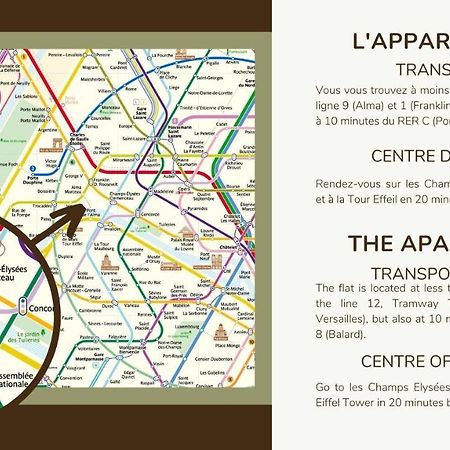 Champs Elysees!Montaigne, New Luxurious 6Pers Flat Paris Eksteriør billede